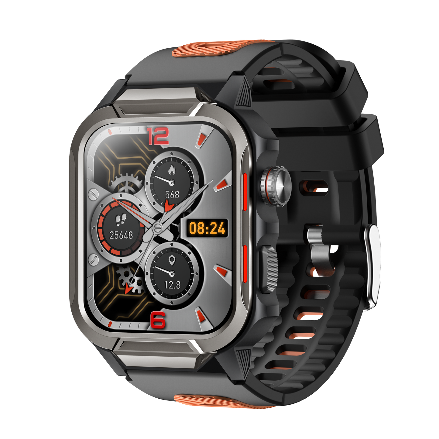 Smart Watch for Men 3ATM Waterproof Smartwatch 1.96 inch screen for Android and iOS Phones Fitness Tracker Watch with 100+ Sports Modes