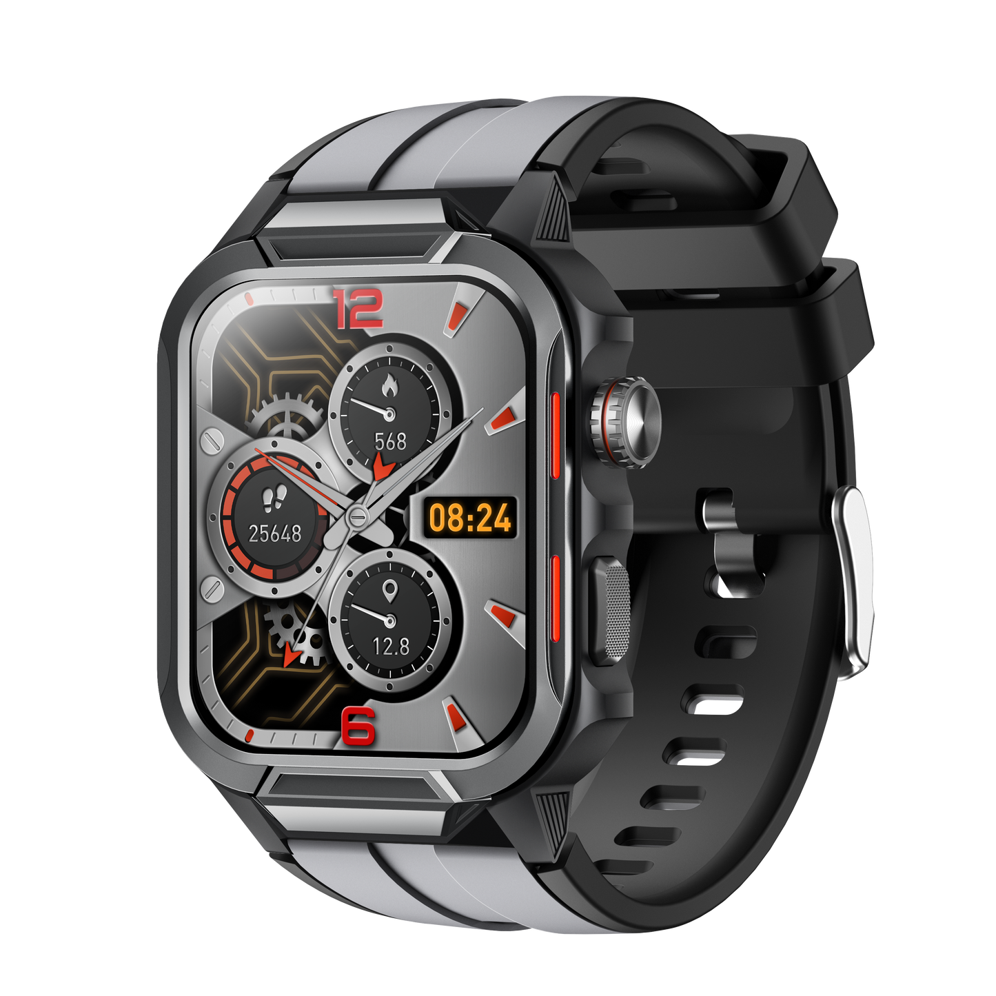 Smart Watch for Men 3ATM Waterproof Smartwatch 1.96 inch screen for Android and iOS Phones Fitness Tracker Watch with 100+ Sports Modes