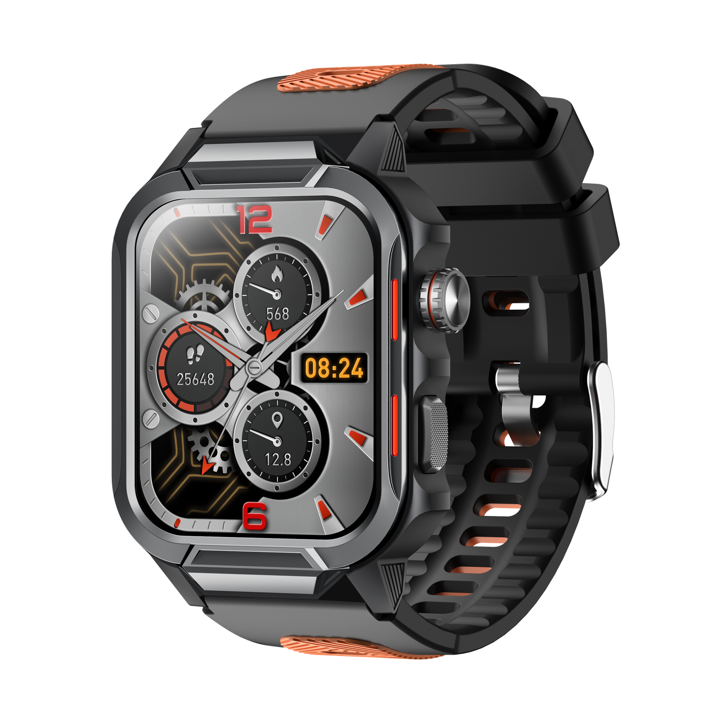 Smart Watch for Men 3ATM Waterproof Smartwatch 1.96 inch screen for Android and iOS Phones Fitness Tracker Watch with 100+ Sports Modes