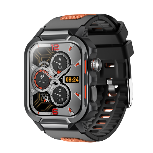Smart Watch for Men 3ATM Waterproof Smartwatch 1.96 inch screen for Android and iOS Phones Fitness Tracker Watch with 100+ Sports Modes